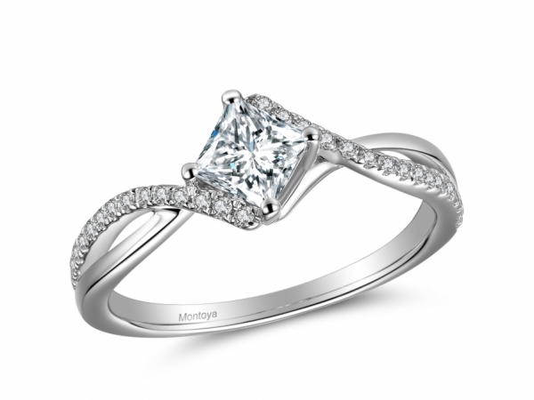 Petite Twisted Vine Diamond Ring Brilliant Earth